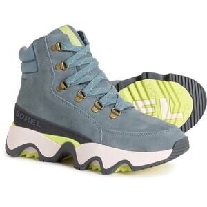 Sorel Kinetic Impact Conquest WP Boot Winter Waterproof Snow Womens Sz 9.5 Blue